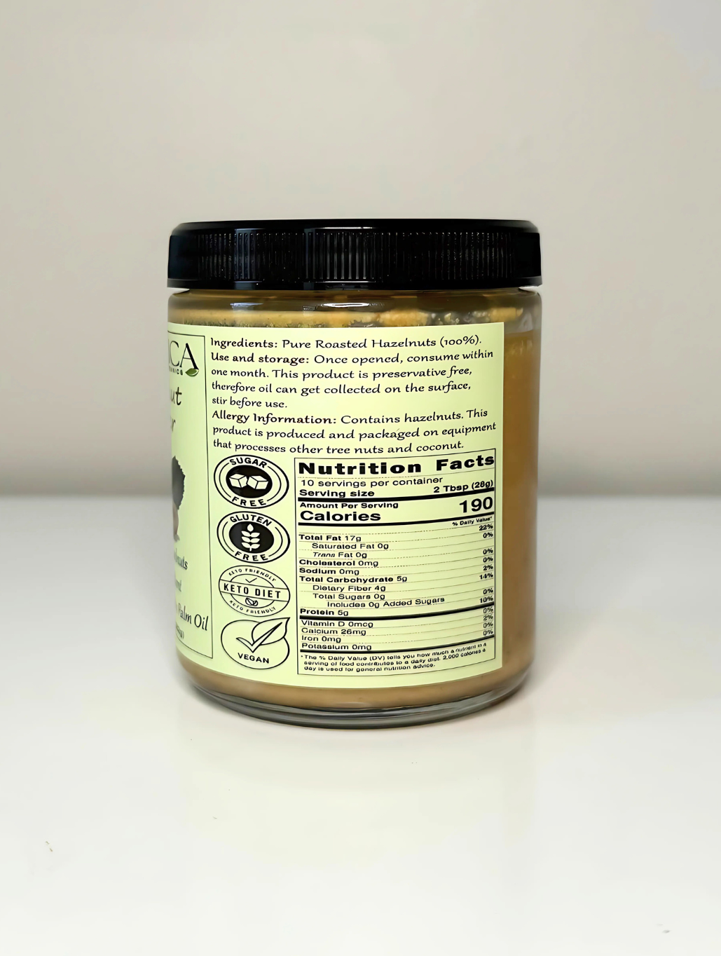 100% Natural Hazelnut Butter